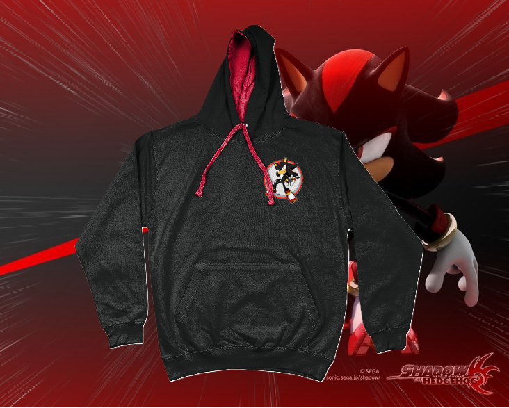 Niches For Nerds, Shadow The Hedgehog Hoodie, Front side